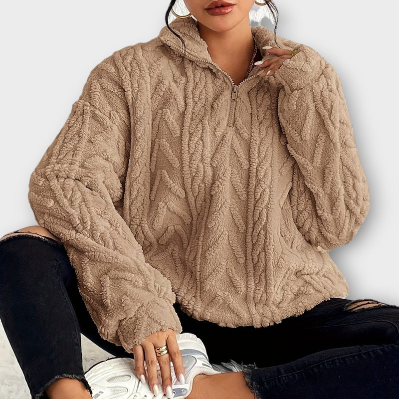 Fiona™ Braided Zip-Up Pullover