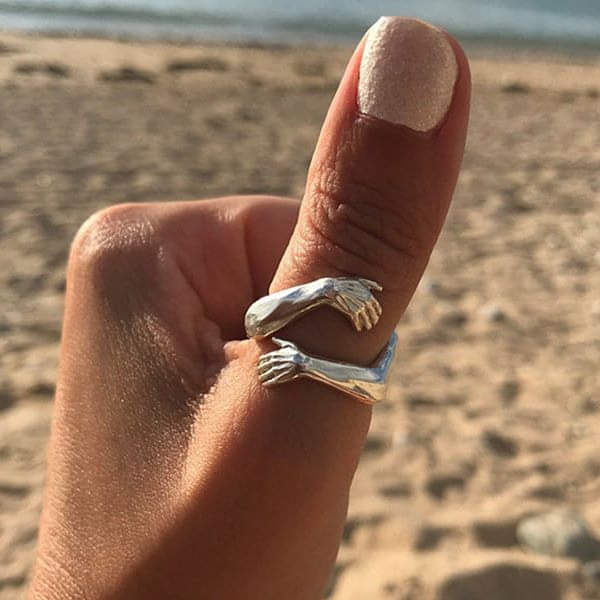 Silver Embrace Ring