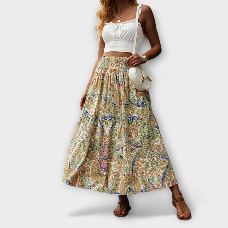 Flowing Skirt with Pattern