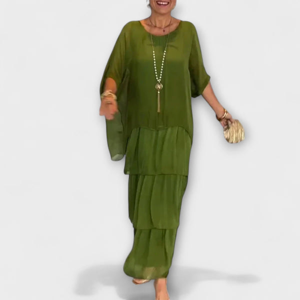 Evelyn - Elegant Chiffon Dress