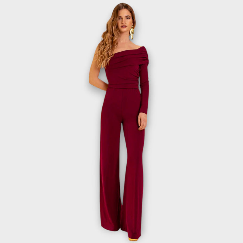 Diona™ One-Shoulder Wide-Leg Jumpsuit