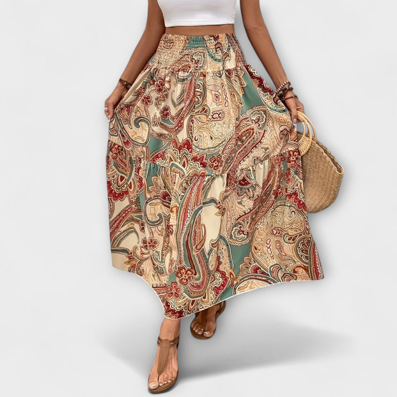 Flowing Skirt with Pattern