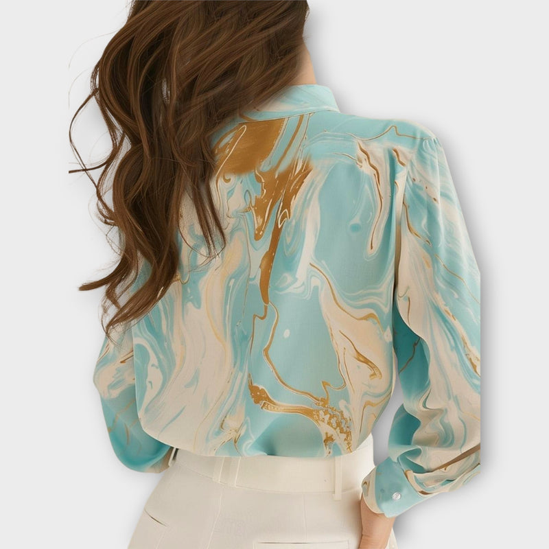 Celeste™ Marble Print Blouse