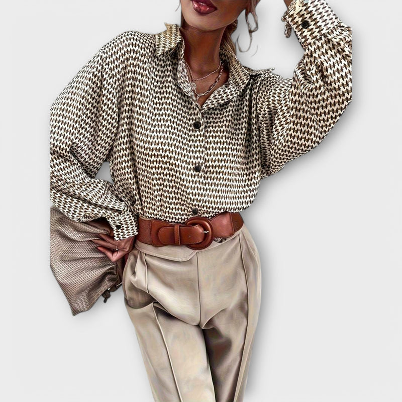 Ashley™ Vintage Long-Sleeve Blouse