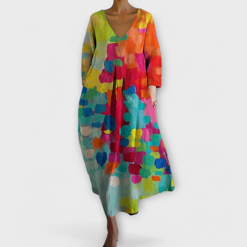 Celina™ Colorful Bohemian Maxi Dress