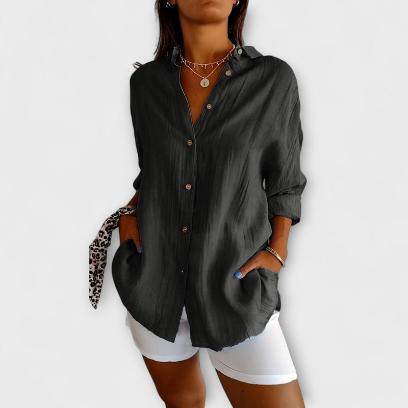 Maren – Relaxed Button-Up Blouse