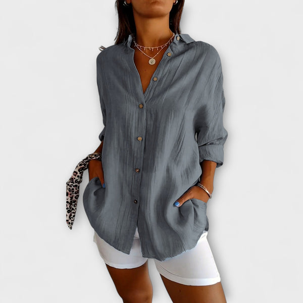 Maren – Relaxed Button-Up Blouse