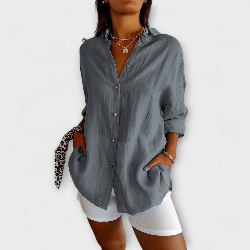 Maren – Relaxed Button-Up Blouse