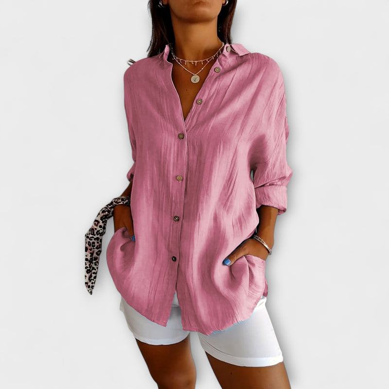 Maren – Relaxed Button-Up Blouse