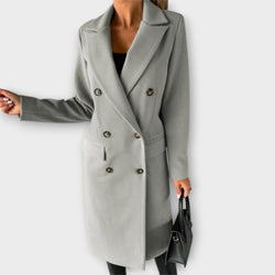 Judith® Elegant Wool Trenchcoat