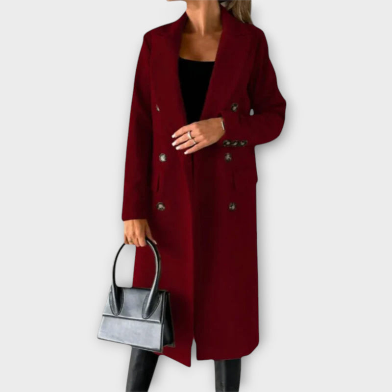 Judith® Elegant Wool Trenchcoat