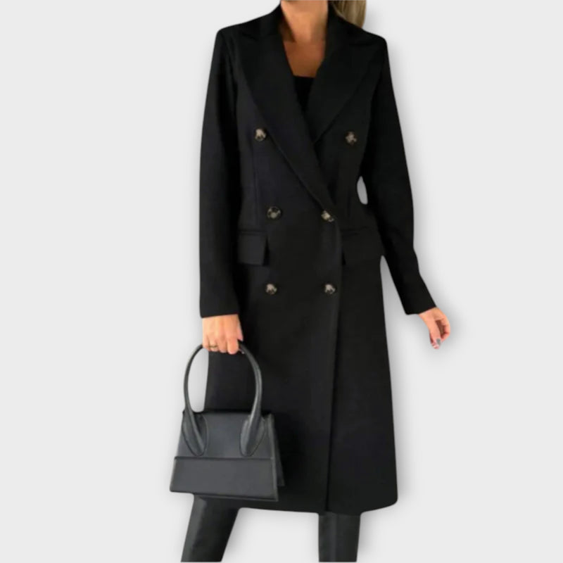 Judith® Elegant Wool Trenchcoat