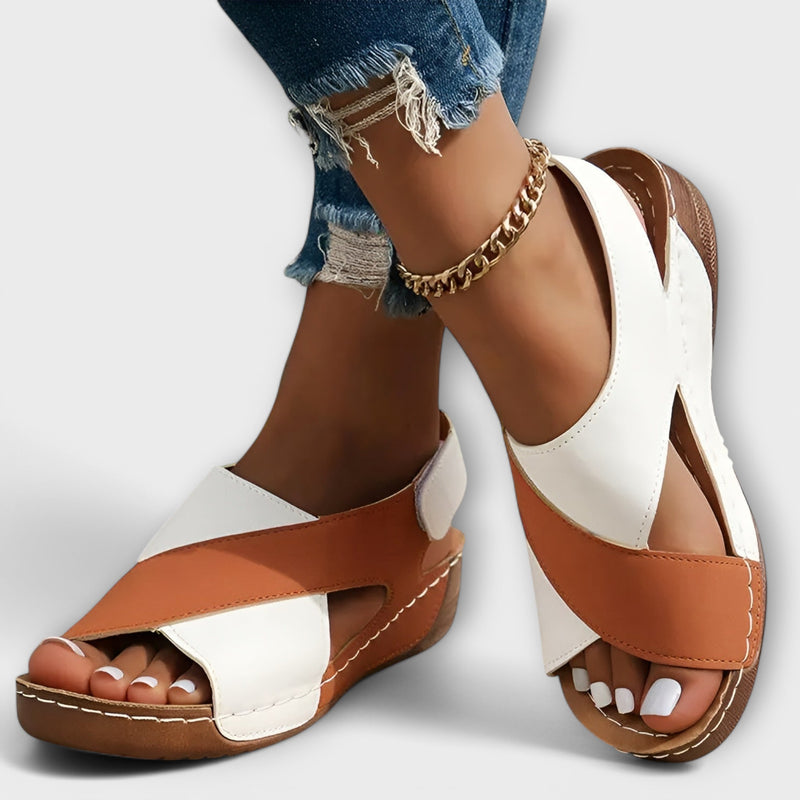 Mia™ Elegant Two-Tone Sandals
